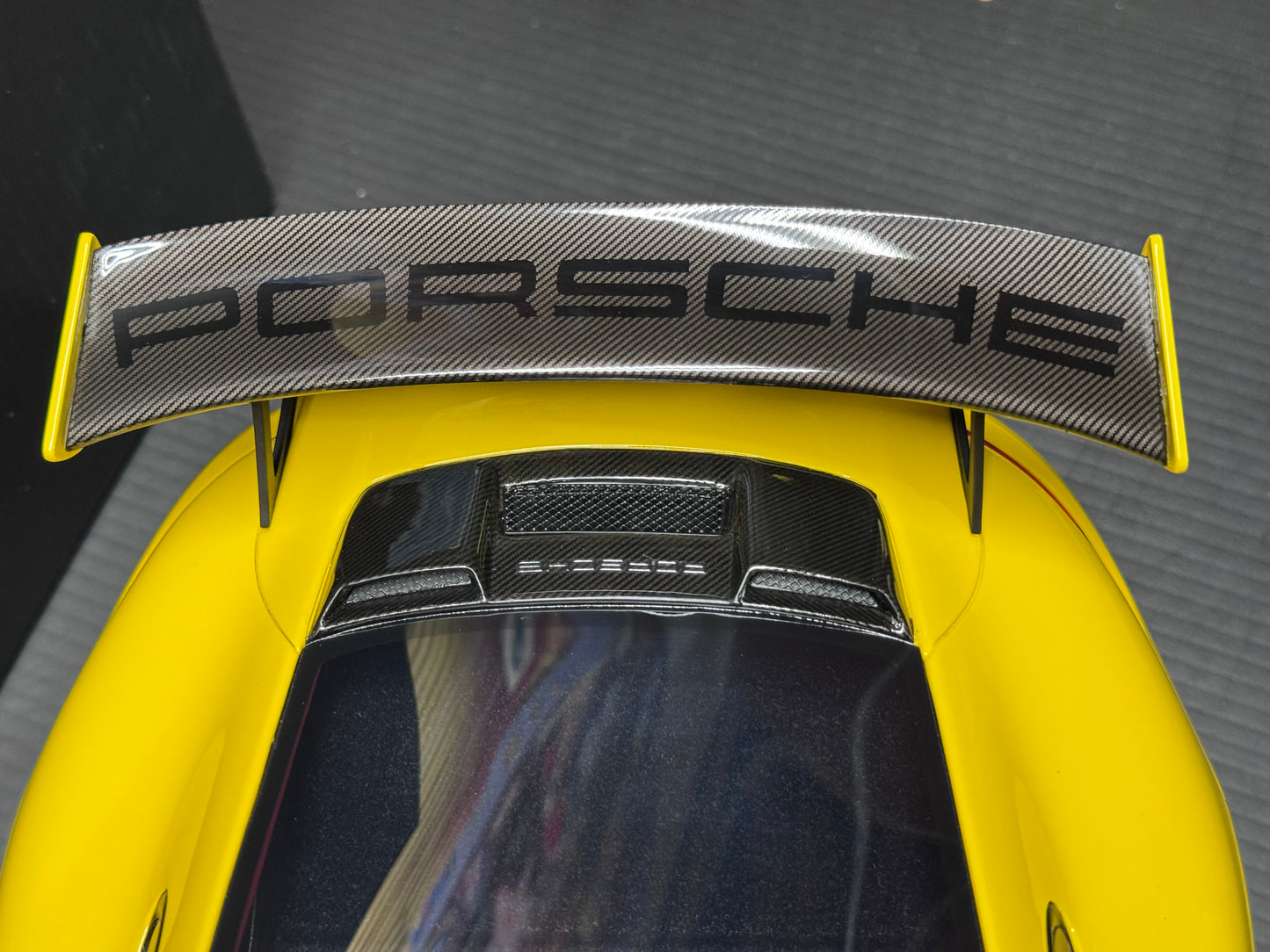 Porsche GT2 RS 911 991.2 Yellow w/ Gold Wheels 1/12 Scale Model Car by GT-SPIRIT