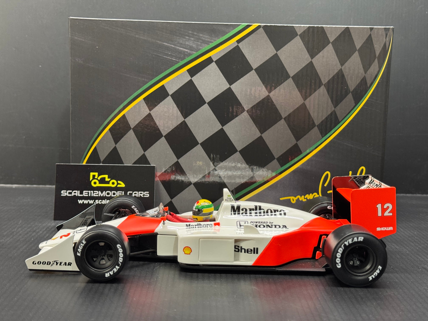 MCLAREN HONDA MP4/4 #12 1988 JAPAN GP SENNA 1988  MODEL  BY PREMIUM X 1/18 SCALE