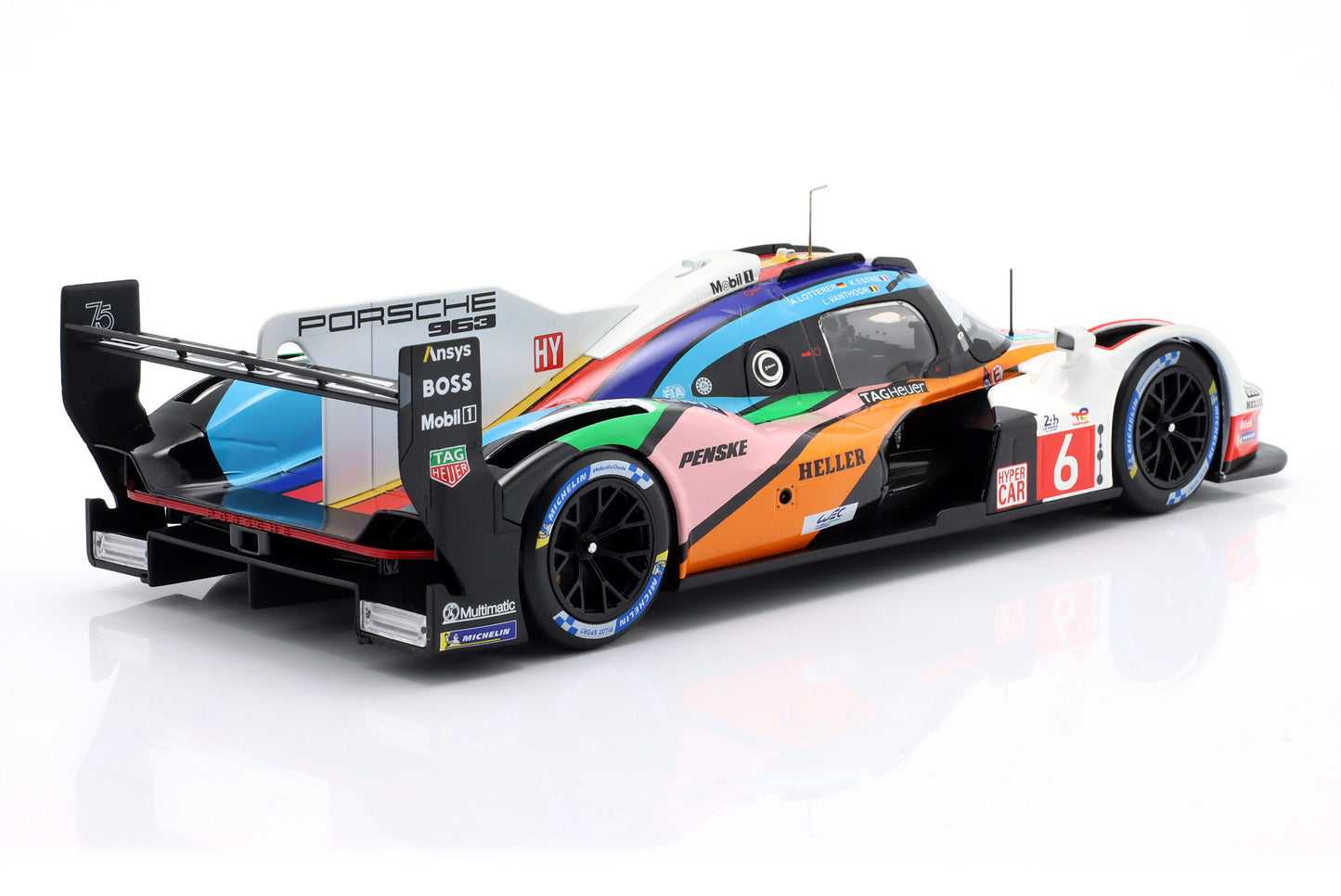 1/18 Scale IXO Porsche 963 LMDH #6 Penske Motorsport 24h Le Mans 2023 LEGT963-LM003