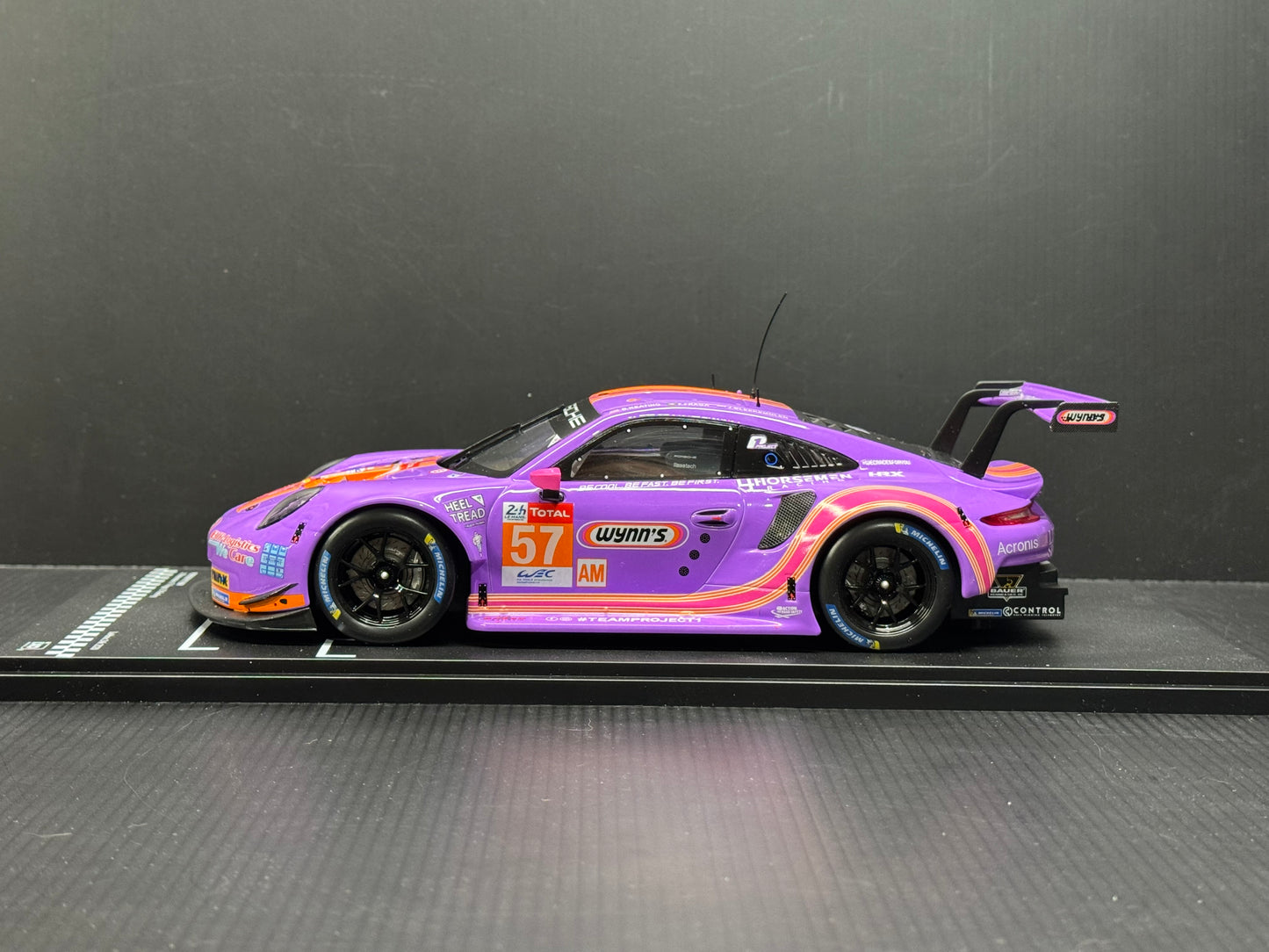 1/18 Scale IXO 911 GT3 RSR 991 24h of Le Mans 2020 #57 Wynns Livery