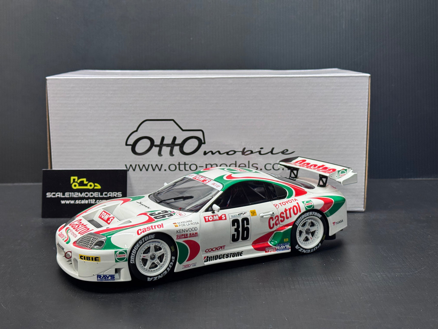 TOYOTA SUPRA RACING GT500 JGTC - 1997 1/18 SCALE MODEL CAR BY OTTO MOBILE OT494