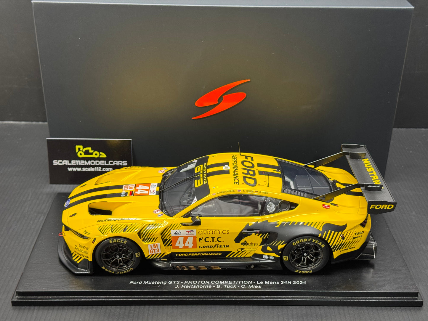 FORD MUSTANG GT3 PROTON COMPETITION #44 LeMans 24hr 2024 1/18 SPARK 18S657