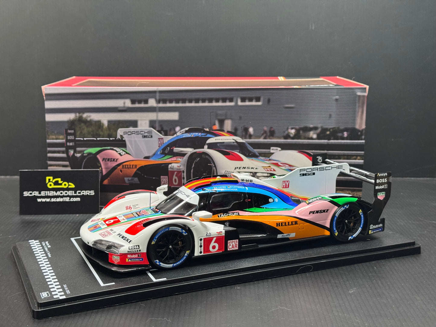 1/18 Scale IXO Porsche 963 LMDH #6 Penske Motorsport 24h Le Mans 2023 LEGT963-LM003