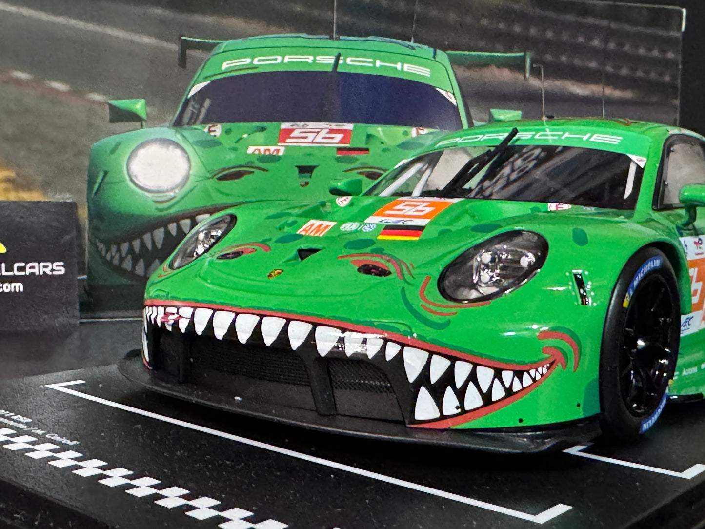 Porsche 911 RSR #56 Lemans  24Hr. 2023 AO Racing "Rexy" 1/18 Scale by IXO