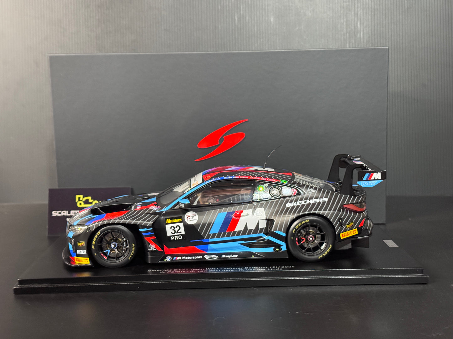 M4 GT3 TEAM WRT #32 24h WINNER 12h BATHURST 2025 1/18 SCALE MODEL BY SPARK
