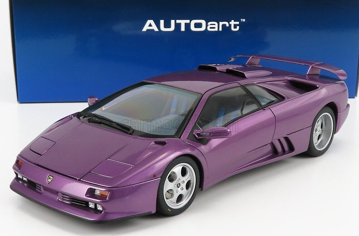 1/18 Scale Lamborghini Diablo SE30 JOTA 1994 Purple Model Car by AUTOart