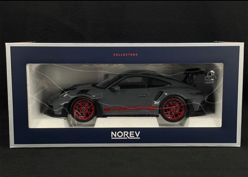 Porsche 911 992 GT3 RS Arctic Grey 1/18 Scale Diecast Model Car by Norev