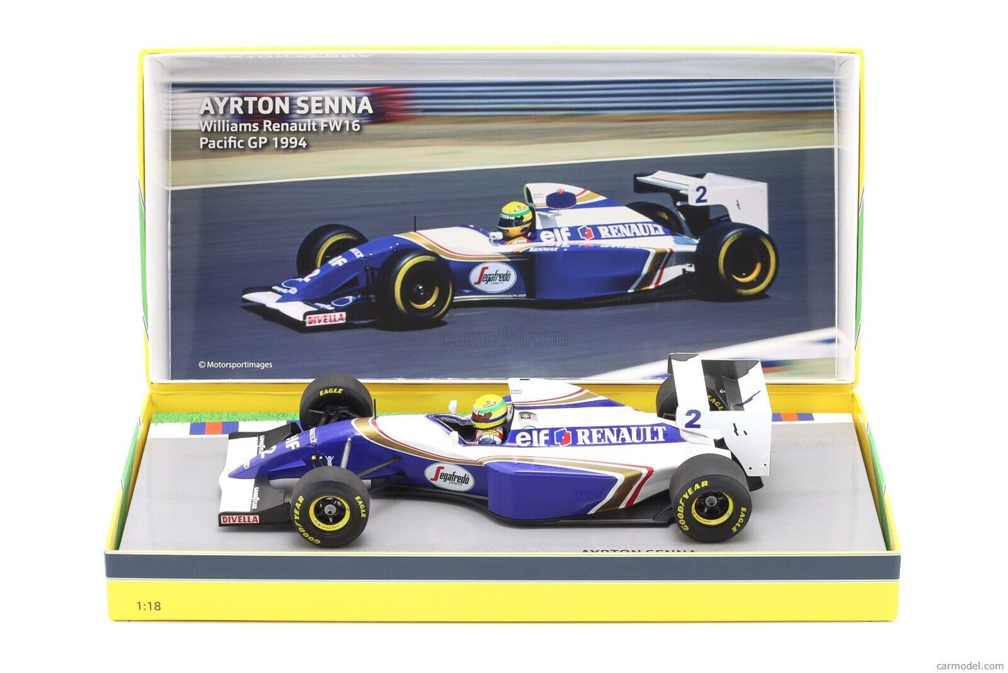 1/18 SCALE MINICHAMPS F1 Williams FW16 SENNA Pacific GP Special Edition Box Set