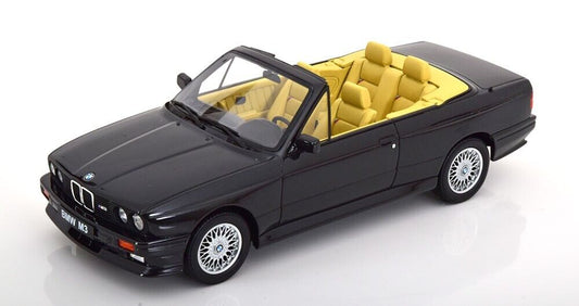 1:18 Scale 1989 BMW M3 E30 Convertible Black Model Car by OTTO Mobile