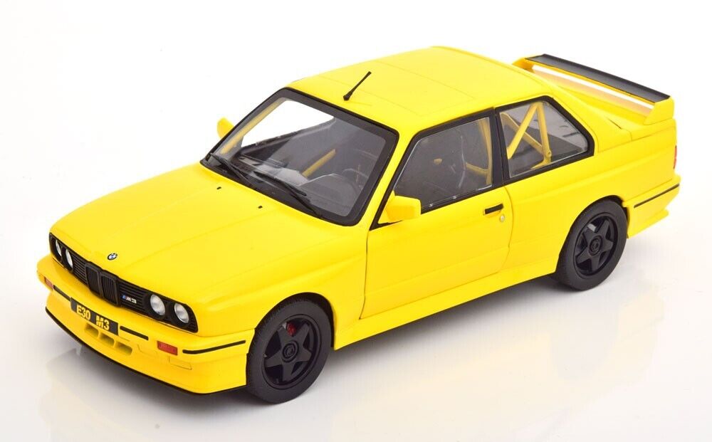 1990 BMW M3 E30 DAKAR YELLOW “STREET FIGHTER” 1/18 DIECAST MODEL SOLIDO S1801513