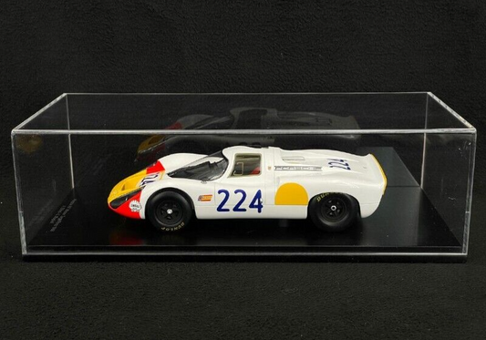 PORSCHE 907 WINNER TARGA FLORIO 1968 WITH DISPLAY CASE SPARK 1/18 MODEL CAR