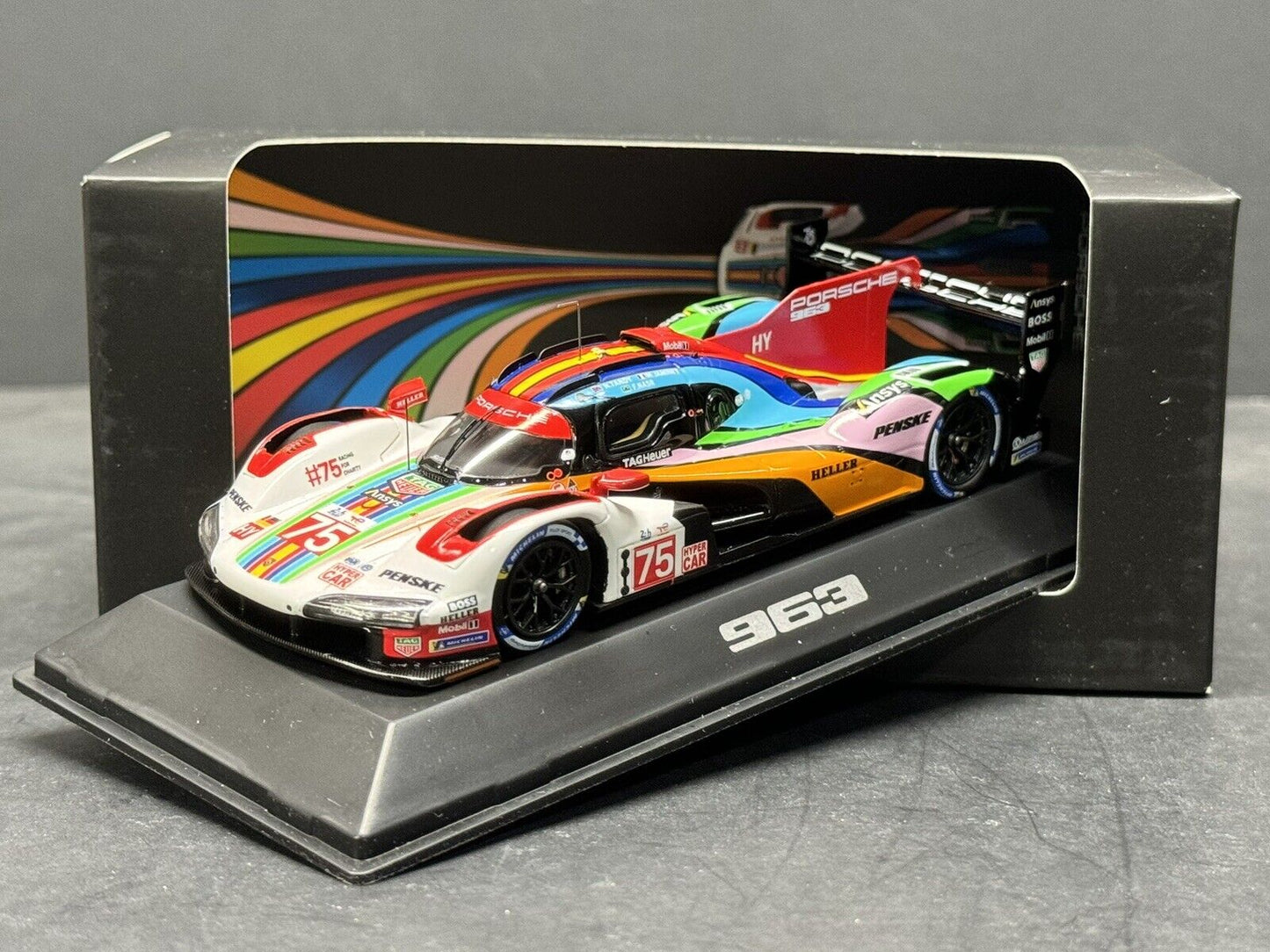 Porsche 963 LMDH #75 Porsche Penske Motorsport 24h Le Mans 2023 Spark 1:43 Scale