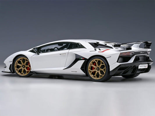 1/18 Lamborghini Aventador SVJ Bianco Asopo Pearl White Model By Autoart 79217