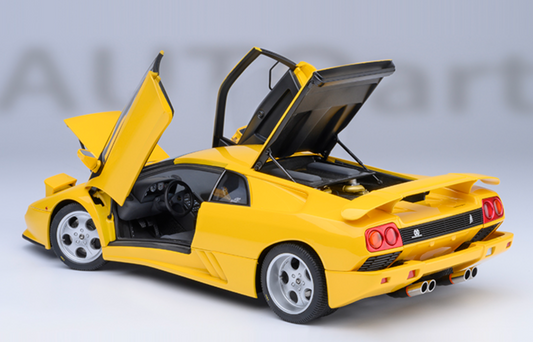 1/18 Scale Lamborghini Diablo SE30 JOTA 1994 Yellow Model Car by AUTOart