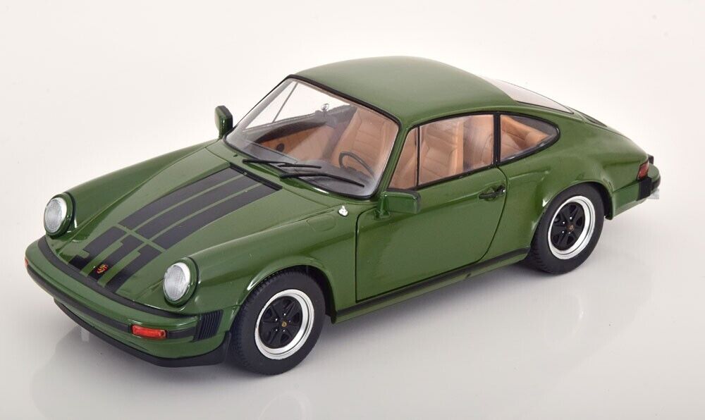 1/18 scale Porsche 911 SC Olive Green 1978 Model Car by SOLIDO