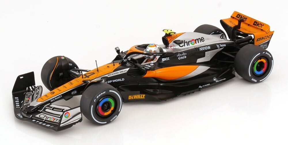 McLaren MCL60 #4 2023 British GP  2nd Place 1/18 Scale Diecast Model by Solido