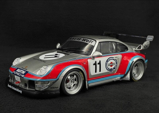 1/18 scale Porsche 993 RWB Wide Body MARTINI RACING Livery Diecast Car by SOLIDO