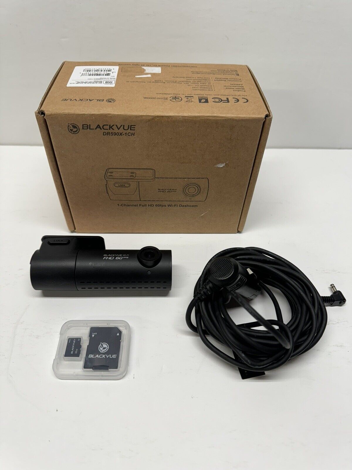 BlackVue DR590X-1CH | Full HD Wi-Fi Dashcam | Hardwiring Cable Included (32GB)