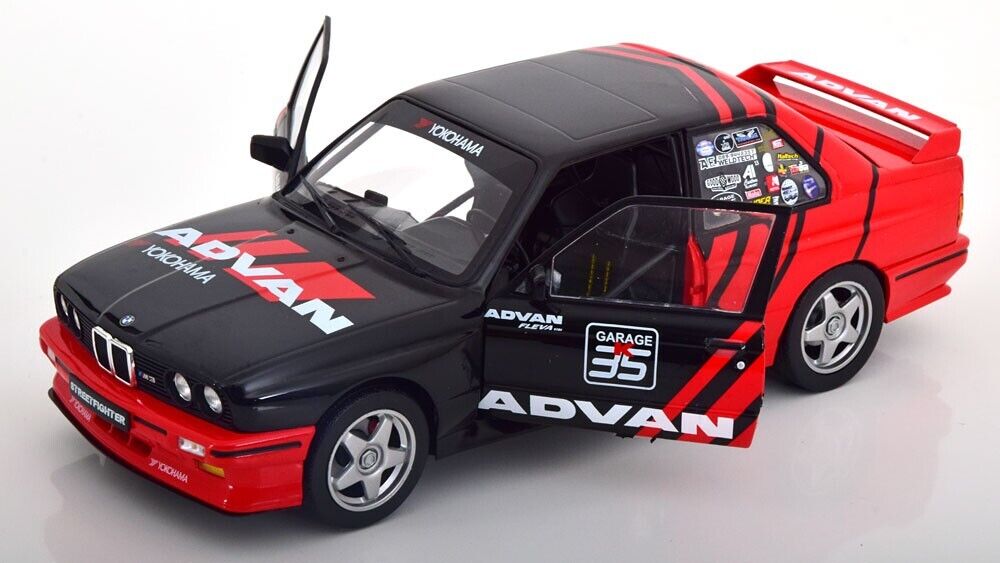 BMW M3 E30 1990 ADVAN DRIFT CAR 1/18 DIECAST MODEL SOLIDO