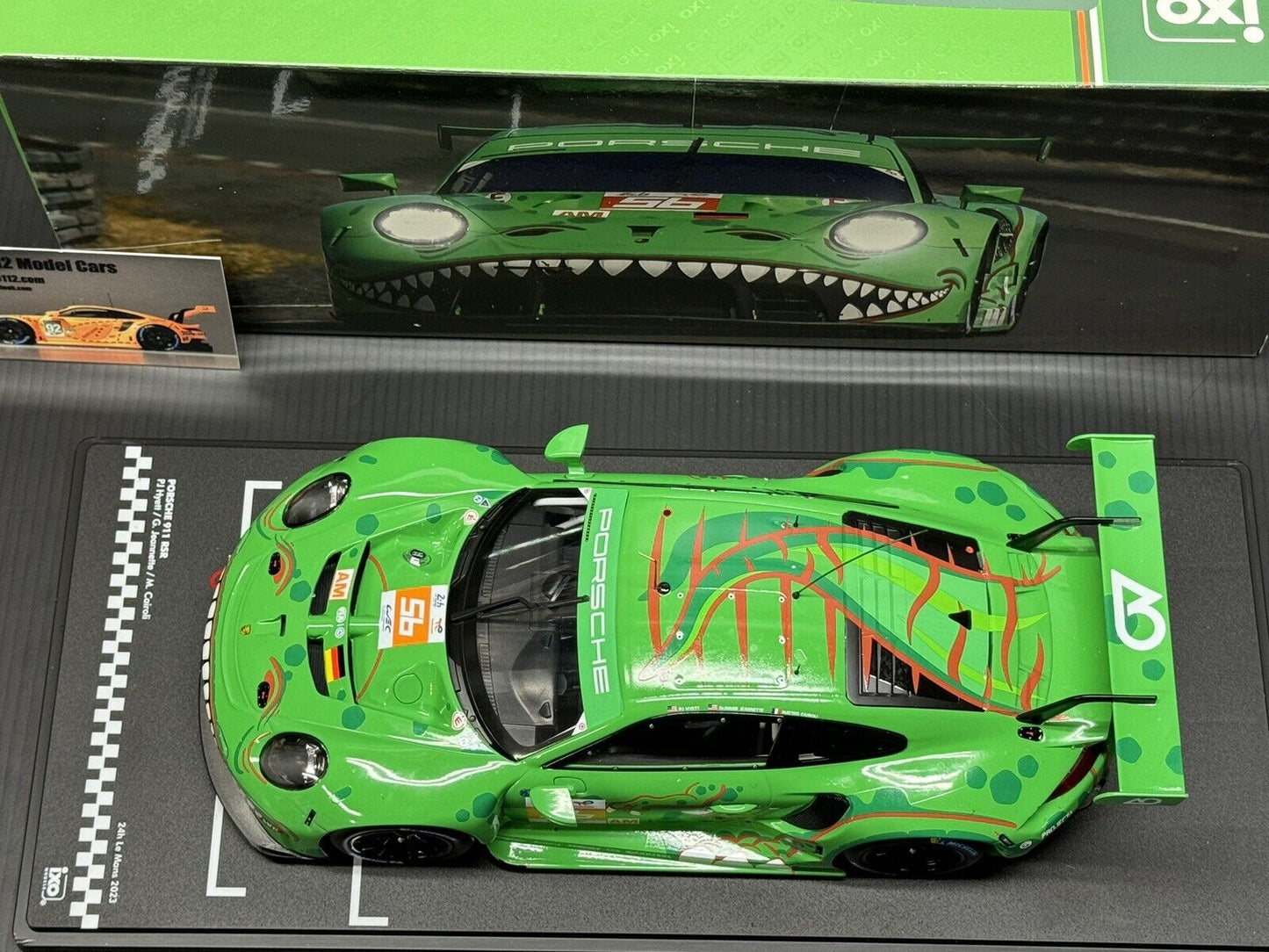 Porsche 911 RSR #56 Lemans  24Hr. 2023 AO Racing "Rexy" 1/18 Scale by IXO