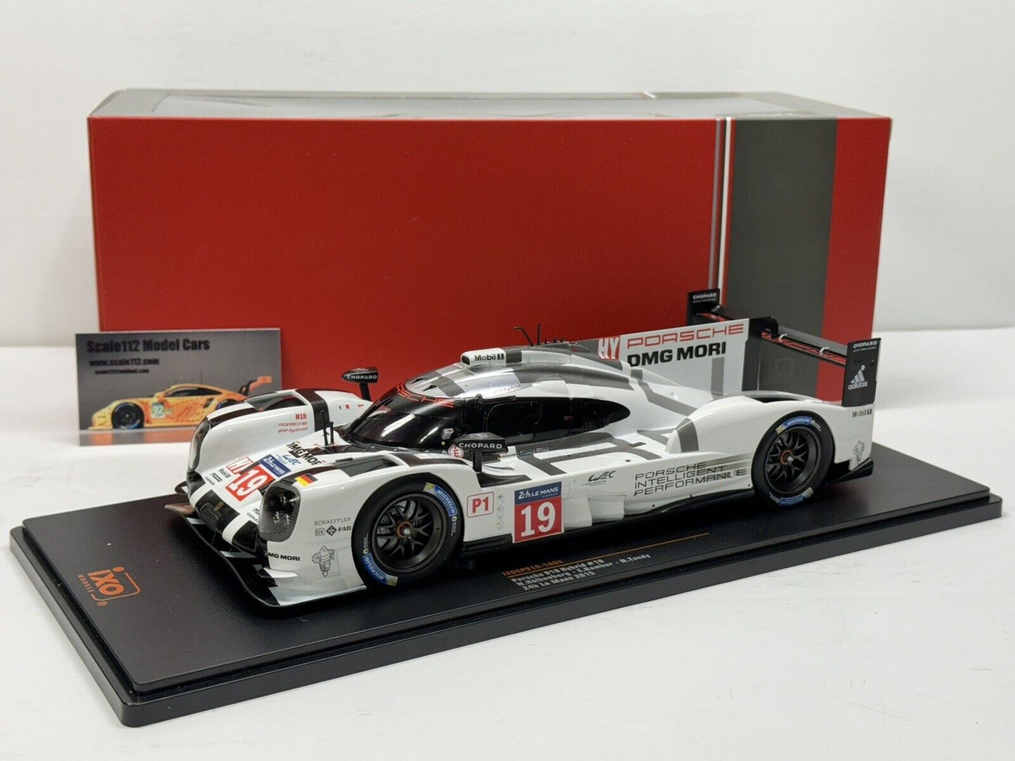 1/18 Scale IXO Porsche 919 Hybrid 2015 Le Mans Winner LMP #19 Diecast Model Car