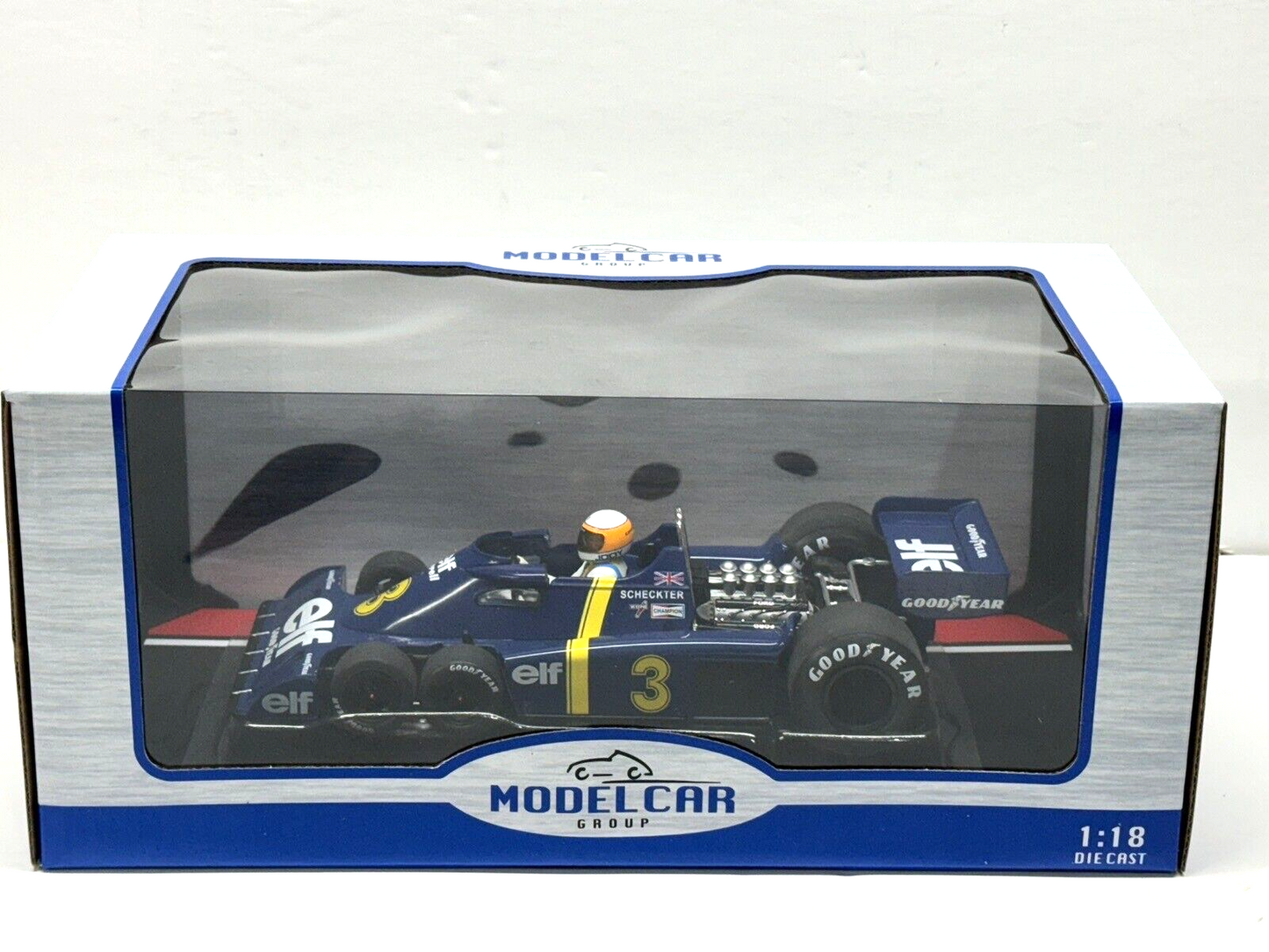 1/18 scale TYRRELL P34 #3 Jody Scheckter 1976 Swedish GP Diecast Model Car