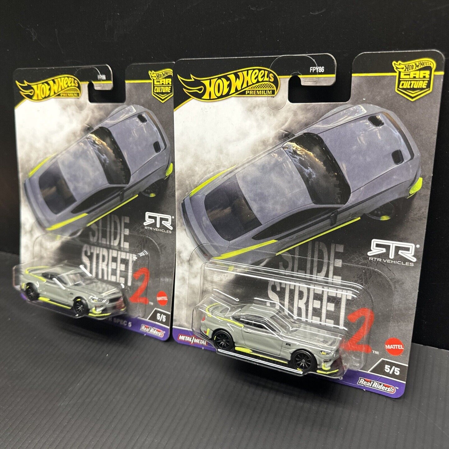 2018 Ford Mustang RTR SPEC 5 2024 Hot Wheels Slide Street2 Car Culture Lot Of 2