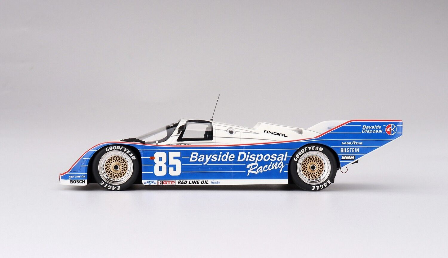 1/18 SCALE TOP SPEED Porche 962 #85 Bayside Disposal Racing 1987 IMSA