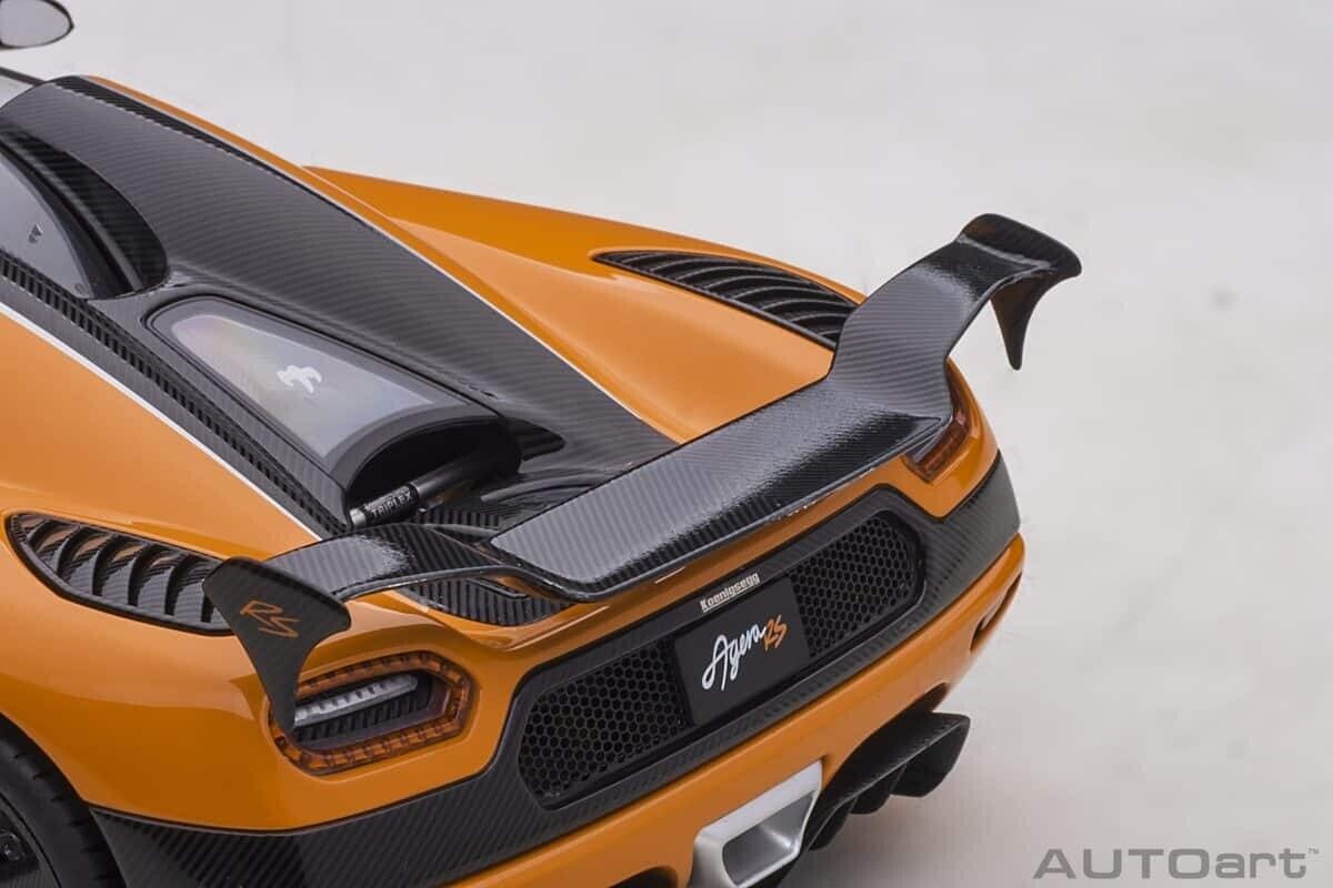 AUTOart Koenigsegg Agera RS Orange/Carbon Black 1/18 Scale Model Car 79023