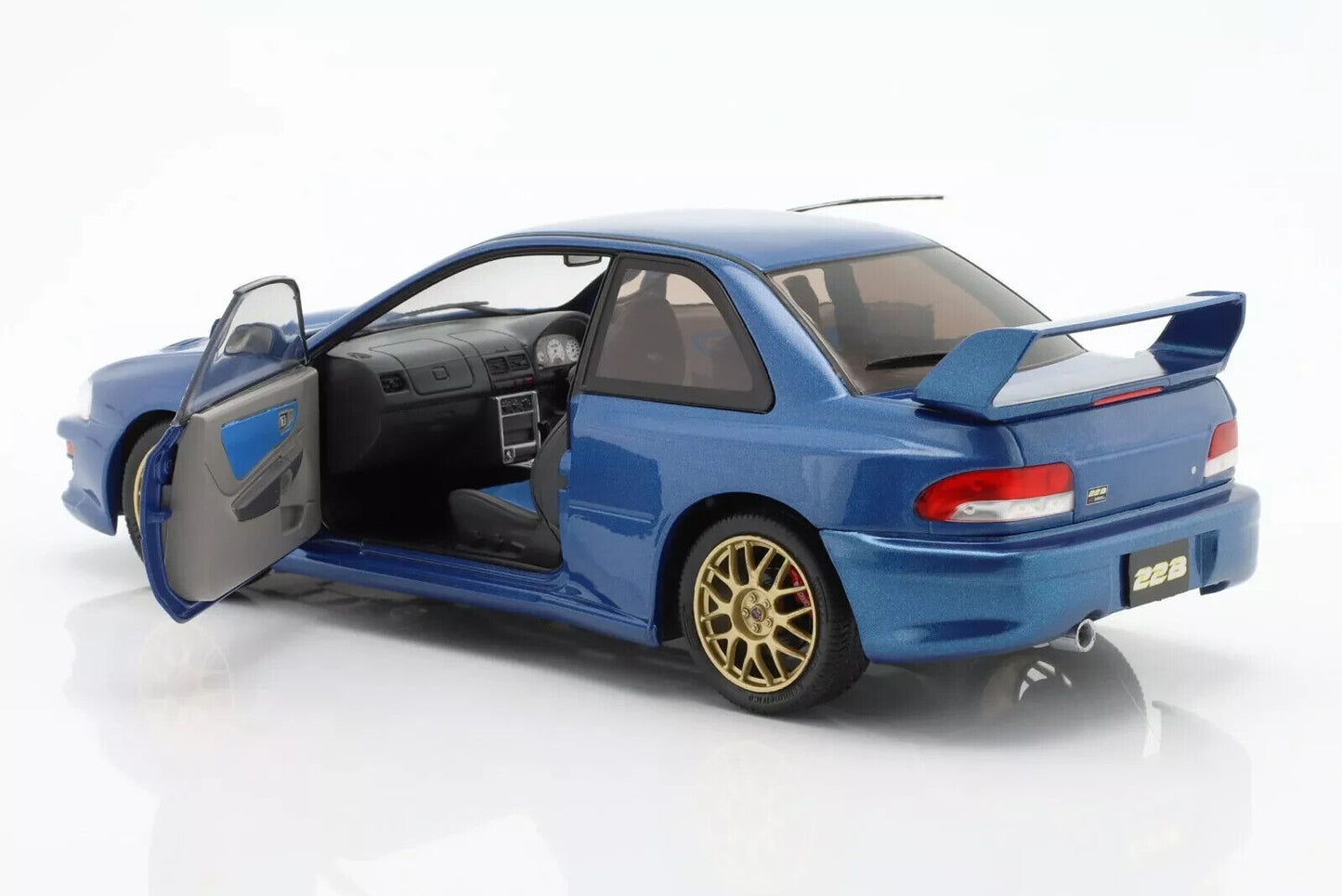 1998 SUBARU IMPREZA 22B STi  1/18 SCALE DIECAST MODEL CAR BY SOLIDO