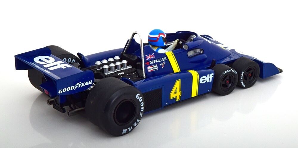 1/18 scale TYRRELL P34 #4 Patrick Depailler 1976 Swedish GP Diecast Model Car