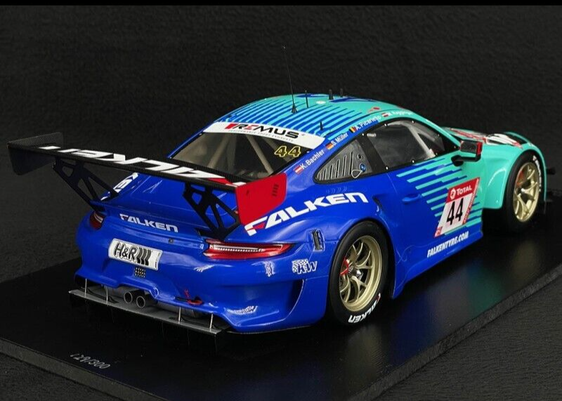 1/18 Scale Spark 911 991-2 GT3 R TEAM FALKEN MOTORSPORT #44 2021 24h NURBURGRING