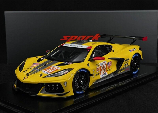 1/18 SCALE SPARK CHEVROLET CORVETTE C8.R LE MANS WINNER LMGTE AM CLASS 2023