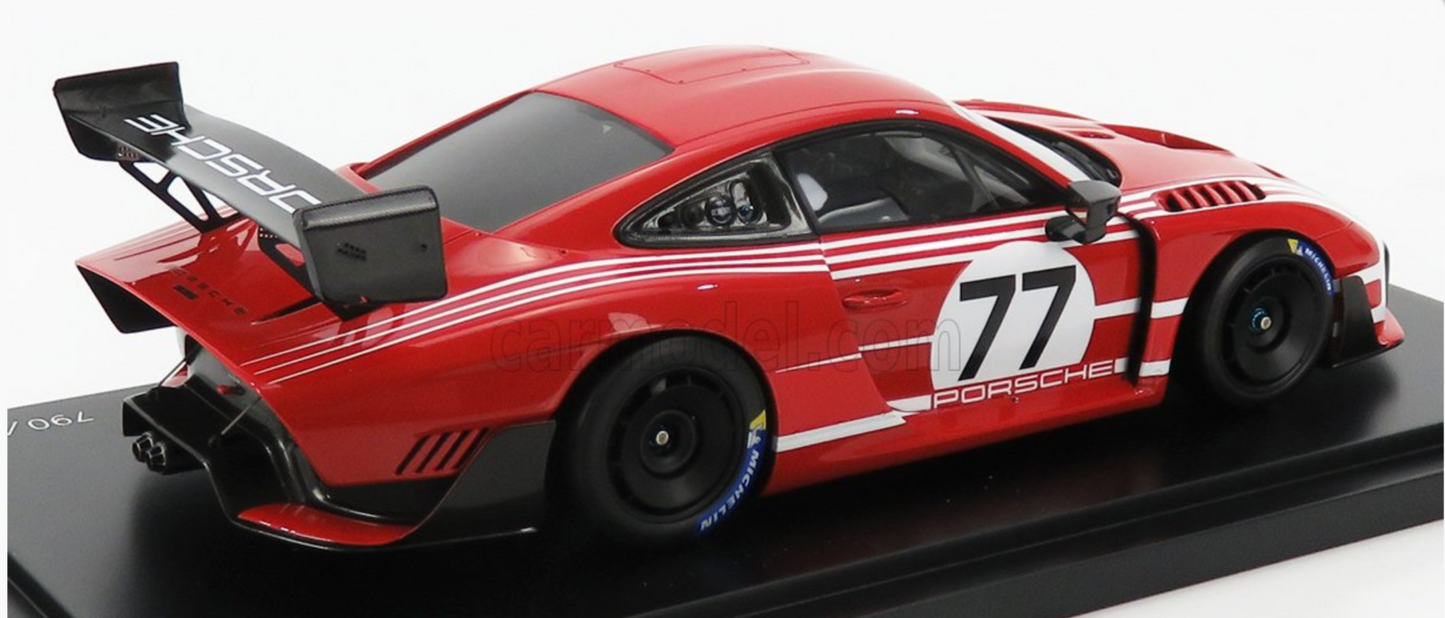 1/18 Spark 2018 911 GT2 RS Clubsport 935 Salzburg Edition #77 w/ Display Case