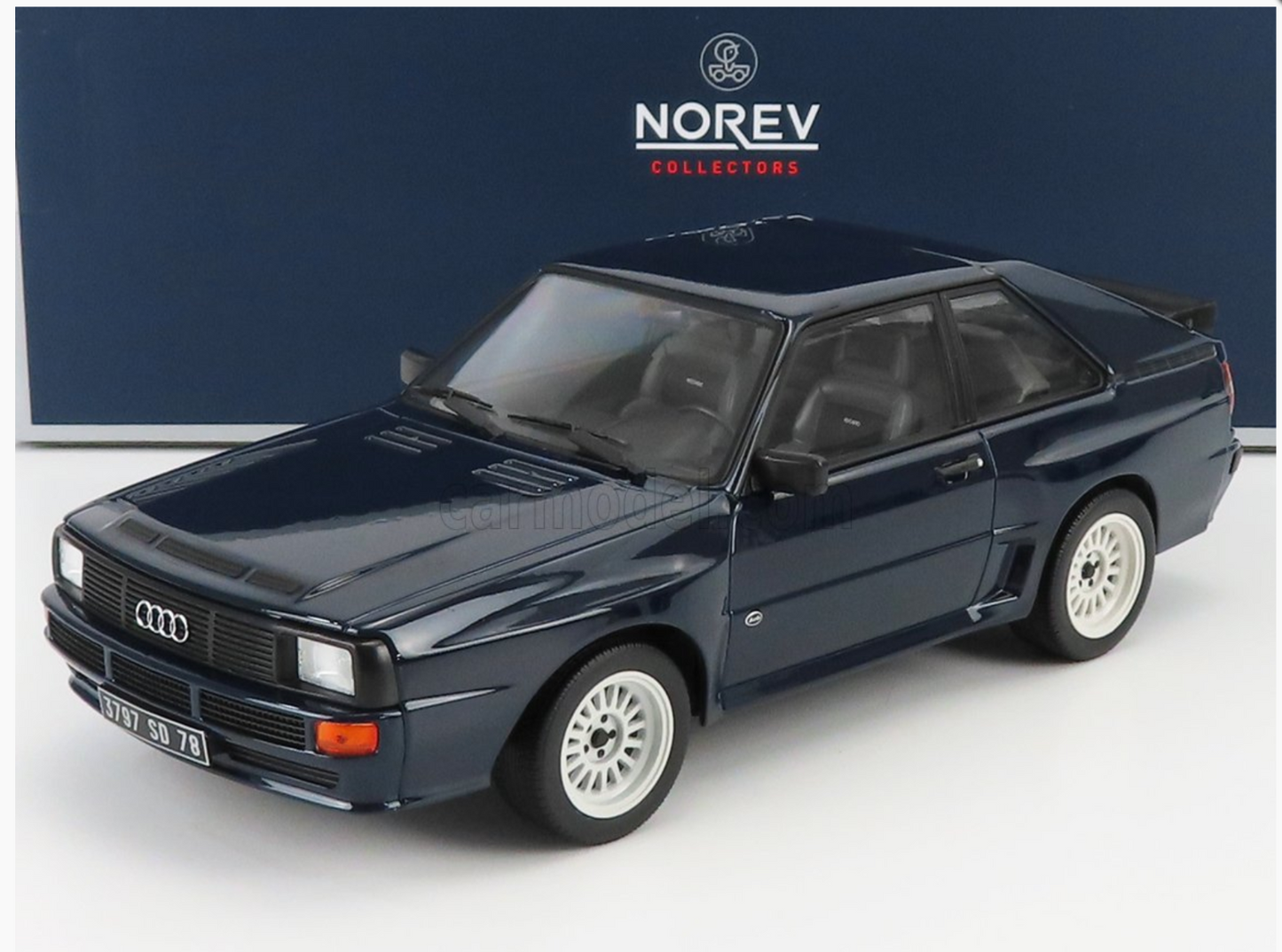 1/18 Norev 1985 Audi Sport Quattro Blue Diecast Model Car