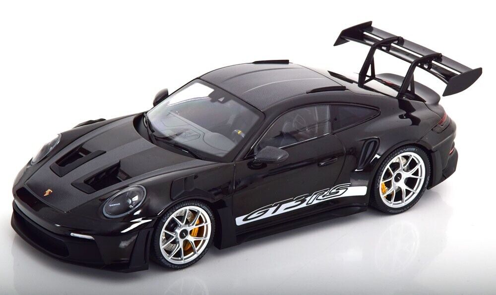 Porsche 911 992 GT3 RS Black 1/18 Scale Diecast Model Car by MiniChamps