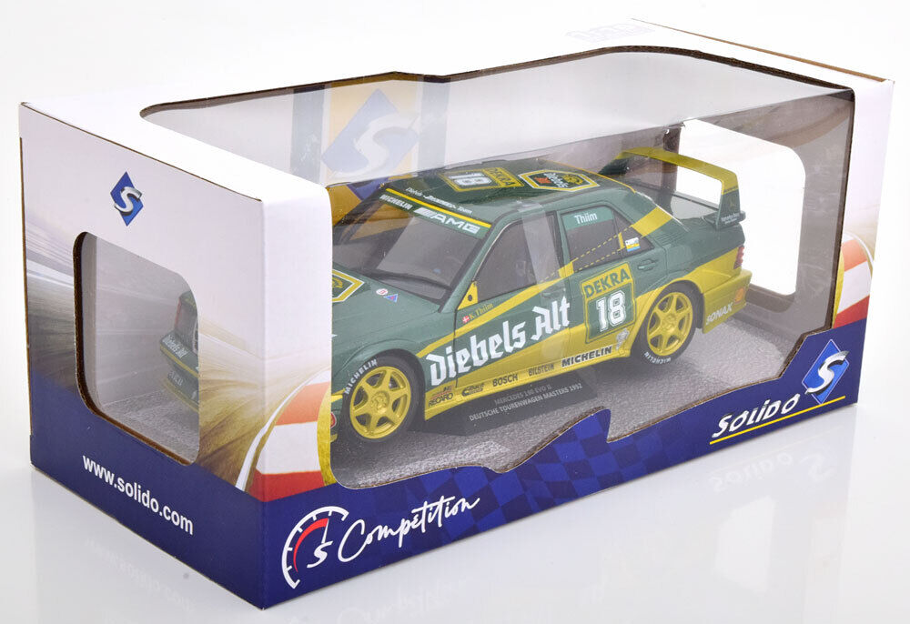 1/18 scale 1990 Mercedes 190E 2.5L 16v EVO 2  DTM Diebels Alt by SOLIDO