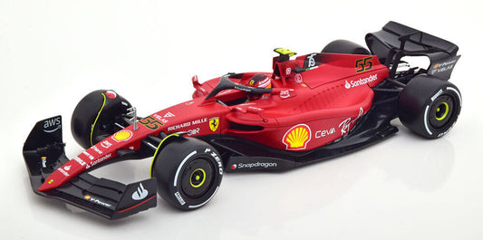 1/18 Scale Bburago 2022 Ferrari F1-75 Carlos Sainz Diecast Model Car