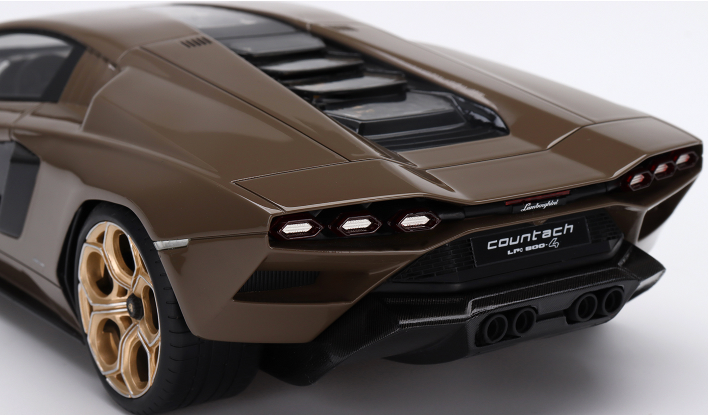 1/18 SCALE TOP SPEED 2022 Lamborghini Countach LPI 800-4 Dark Bronze