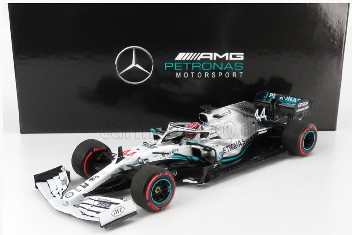 1/18 Minichamps Lewis Hamilton Mercedes W10 #44 2019 German GP Box Set.