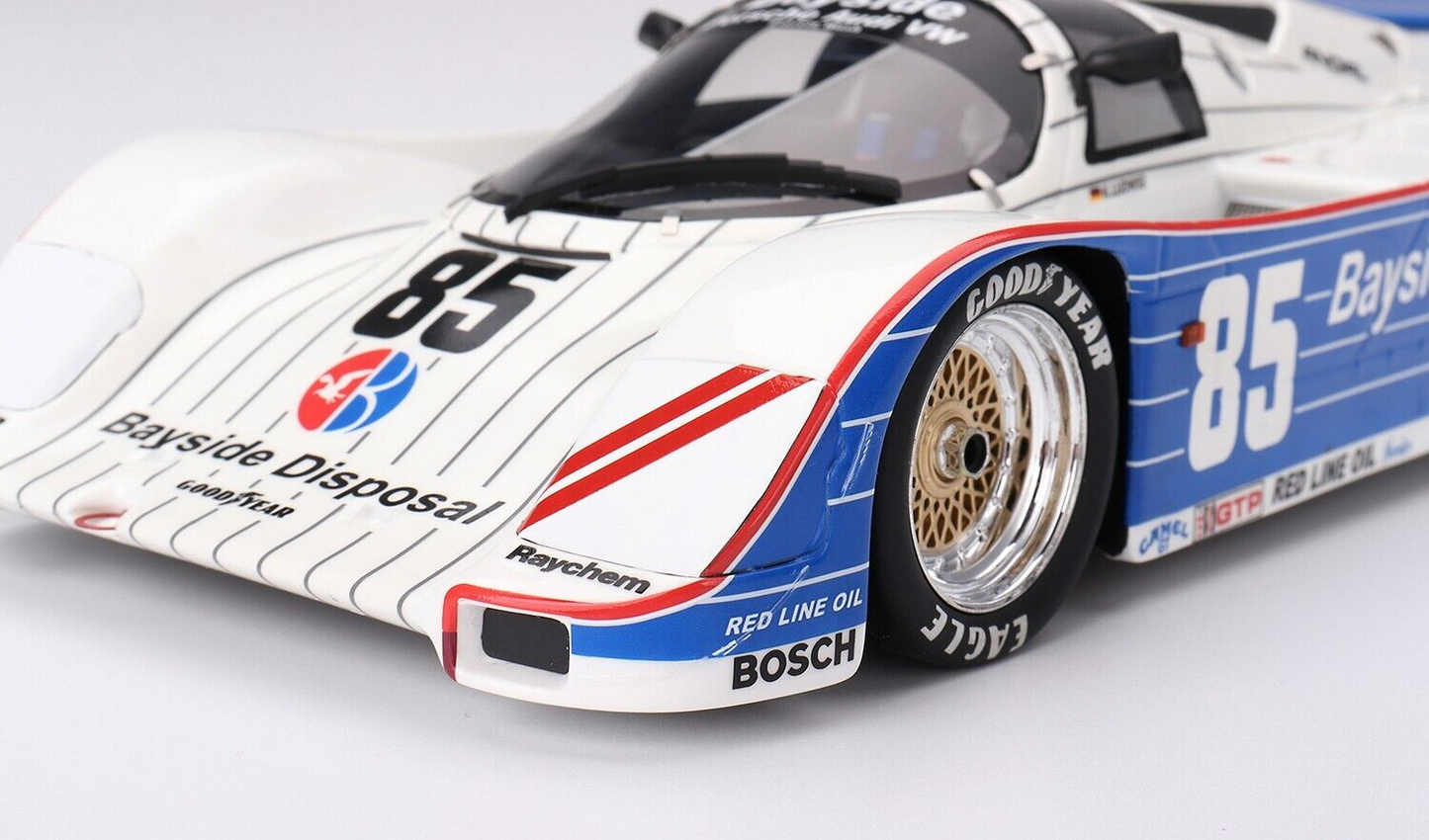 1/18 SCALE TOP SPEED Porche 962 #85 Bayside Disposal Racing 1987 IMSA