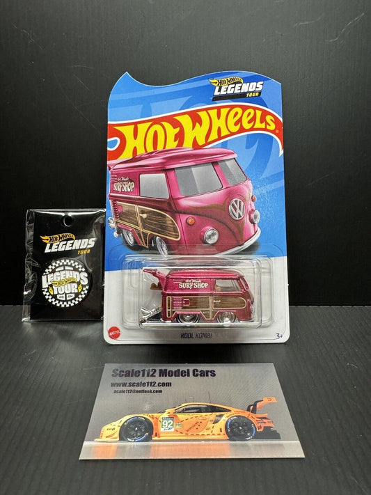 2024 Hot Wheels Legends Tour Bundle - VW KOOL KOMBI + Enamel Pin Brand New