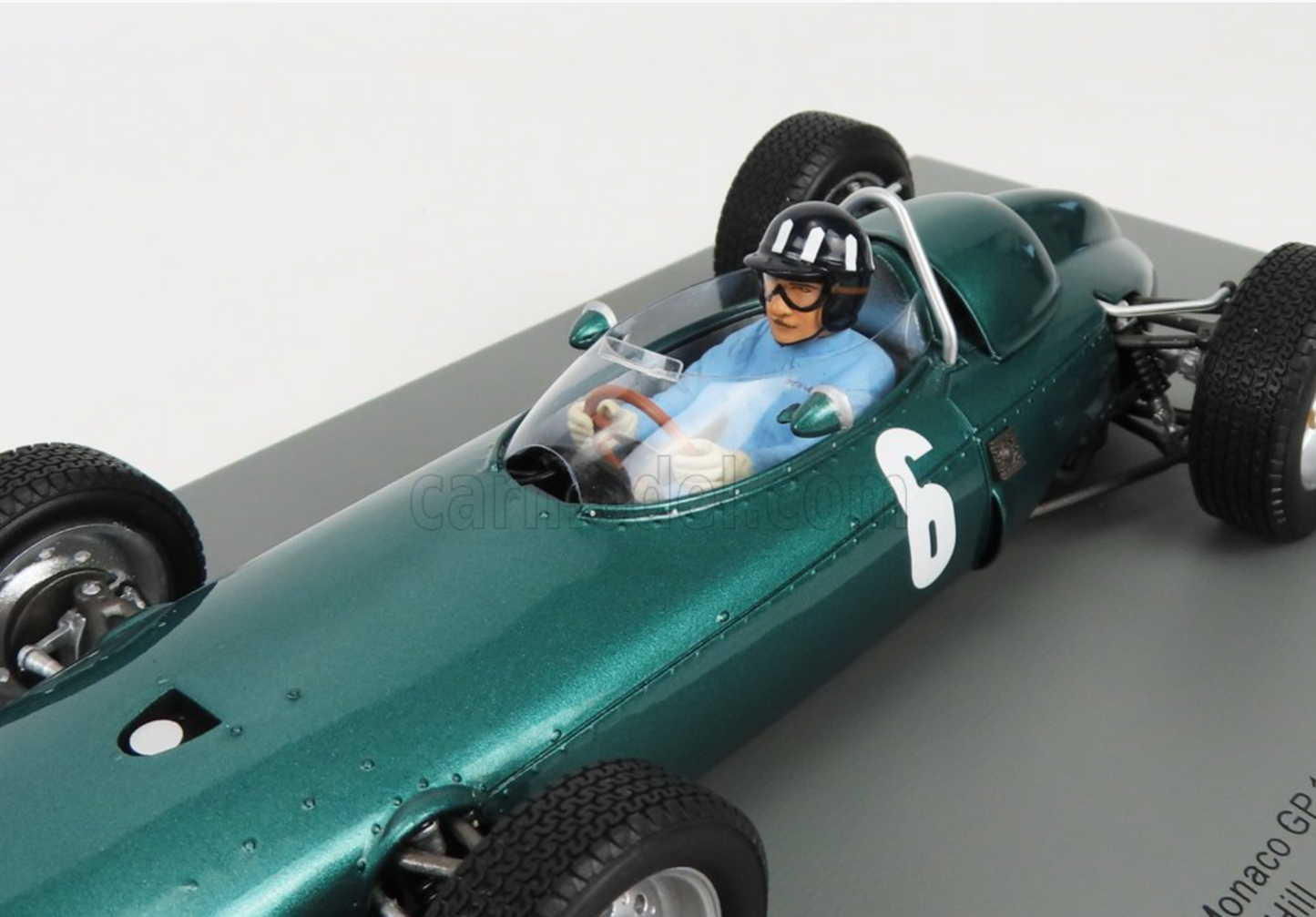 BRM P57 WINNER GP MONACO 1963 (G. HILL) WITH DISPLAY CASE SPARK 1/18 MODEL CAR