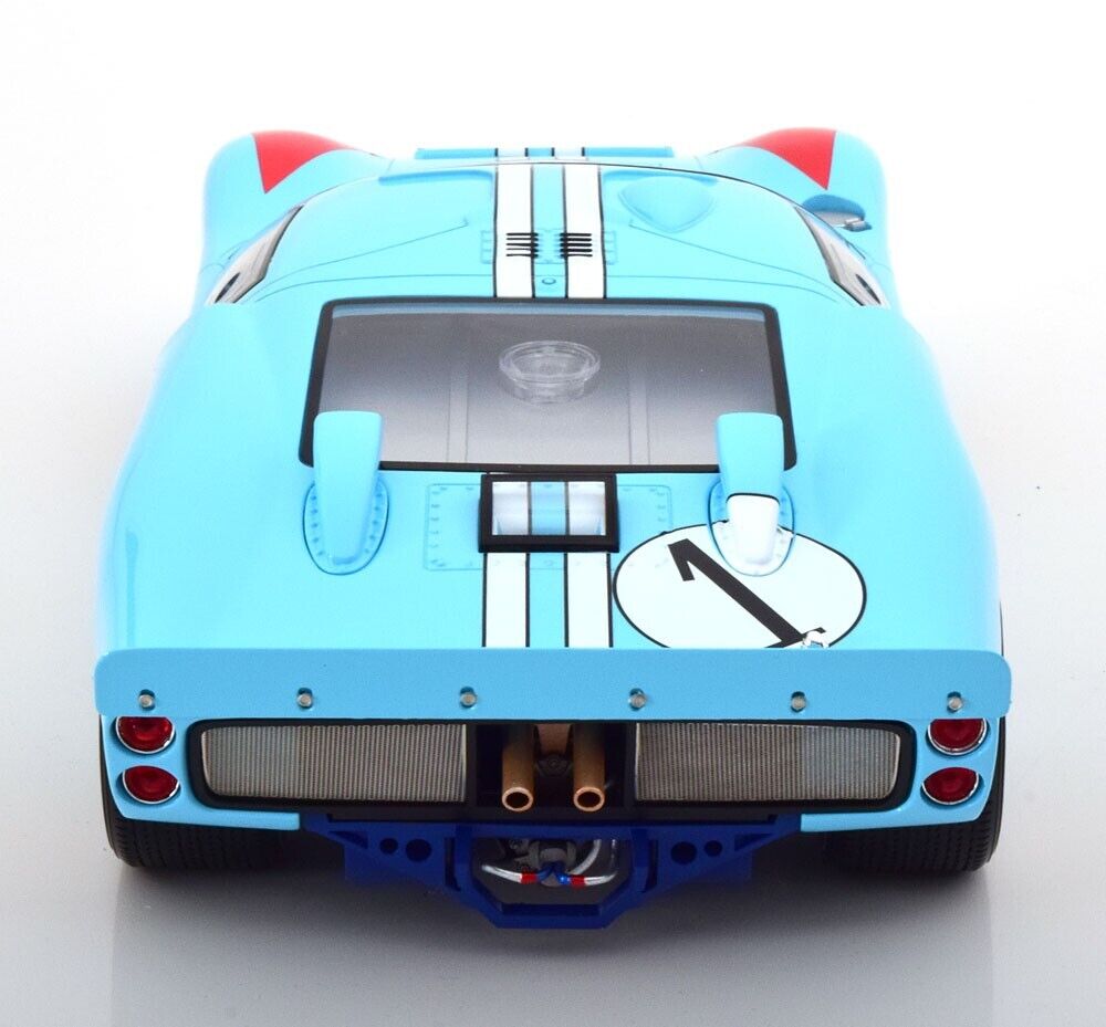 1966 FORD GT40 MK2 #1 LIGHT BLUE Ken Miles 2nd LeMans 24 1/12 Scale by CMR