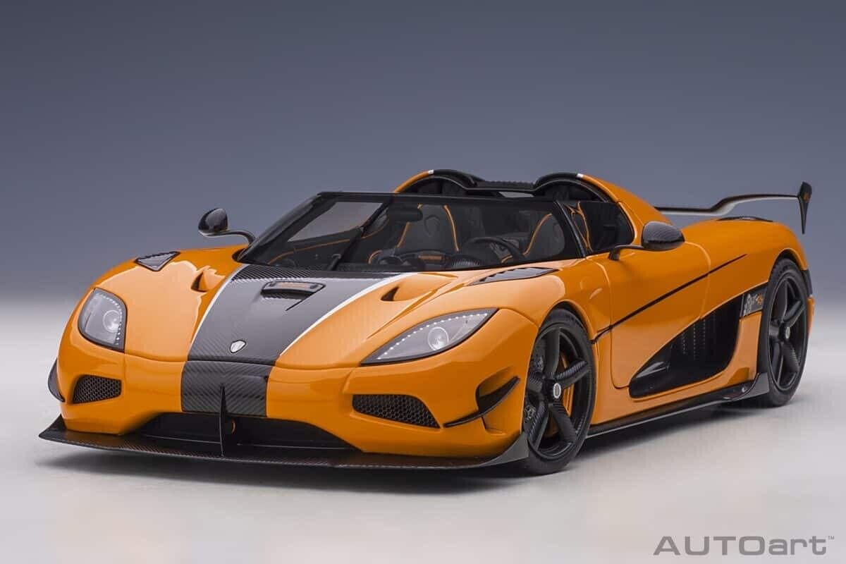 AUTOart Koenigsegg Agera RS Orange/Carbon Black 1/18 Scale Model Car 79023