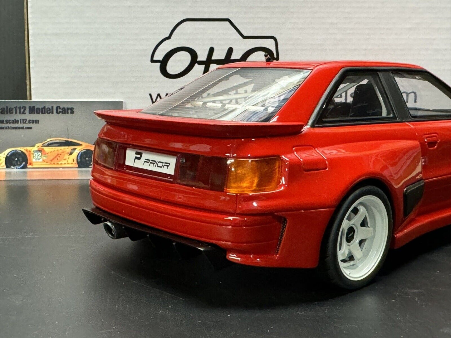 AUDI 80 B4 COUPE RS2 RED PRIOR DESIGN - 2021 - OTTO MOBILE 1/18