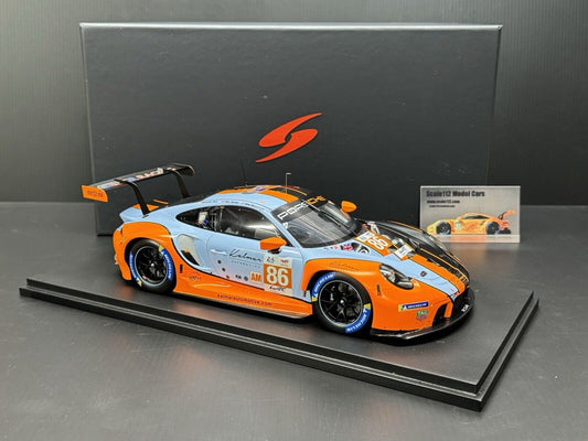 PORSCHE 911 991-2 RSR 3rd LMGTE Am 24h LE MANS 2023 w/ Display Case 1/18 Spark