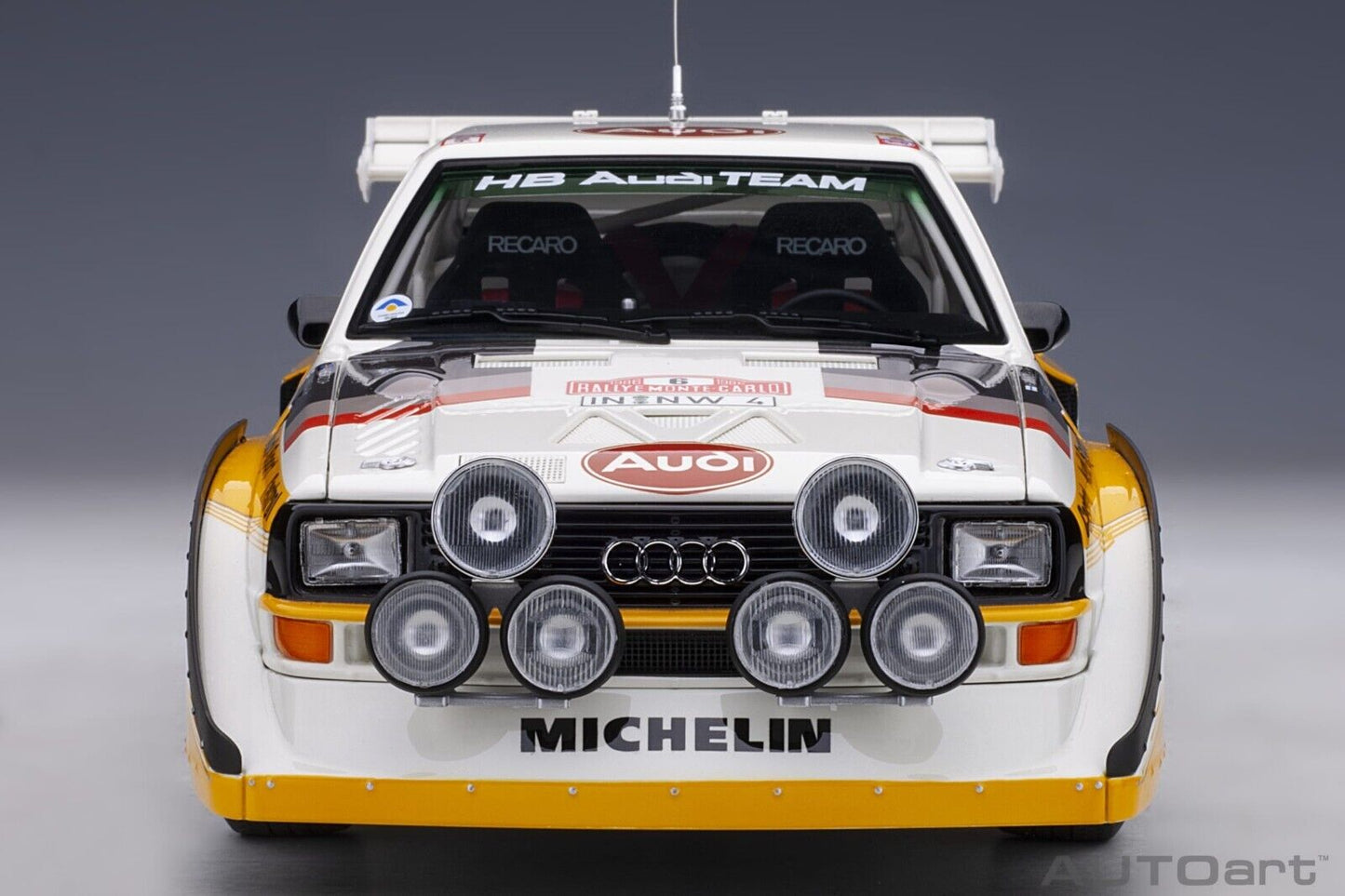 1/18 Scale Audi Quattro S1 Rally Monte Carlo 1986 #6 Model Car by AUTOart