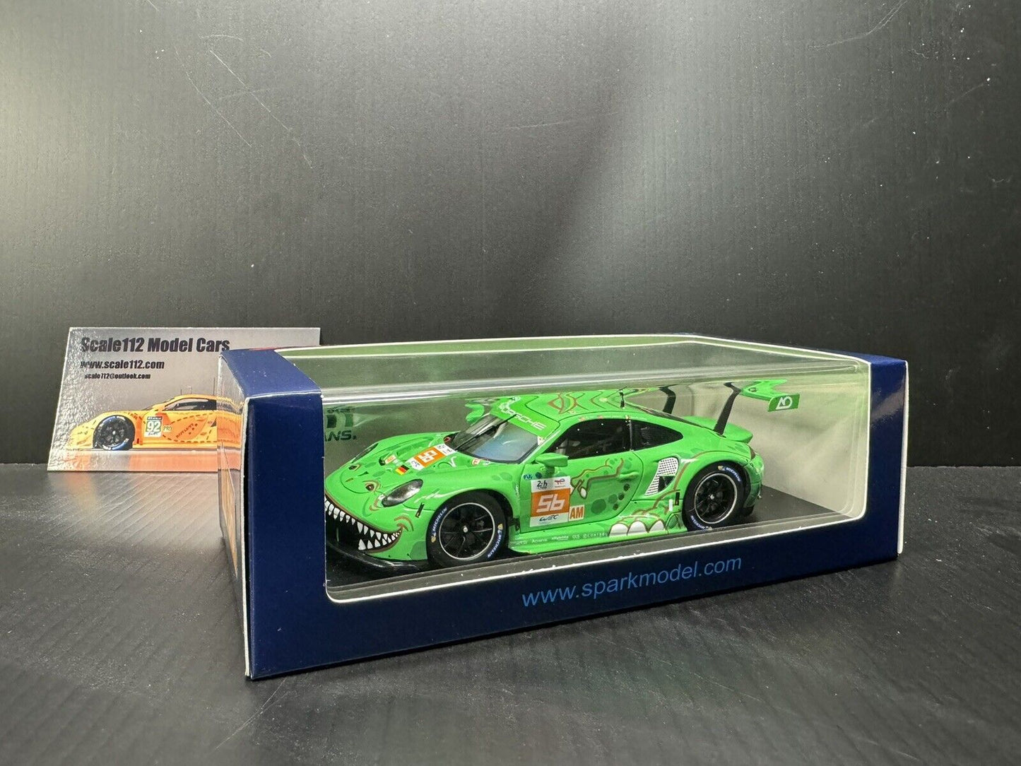 Porsche 911 RSR #56 Lemans  24Hr. 2023 AO Racing "Rexy" 1/43 Scale by Spark