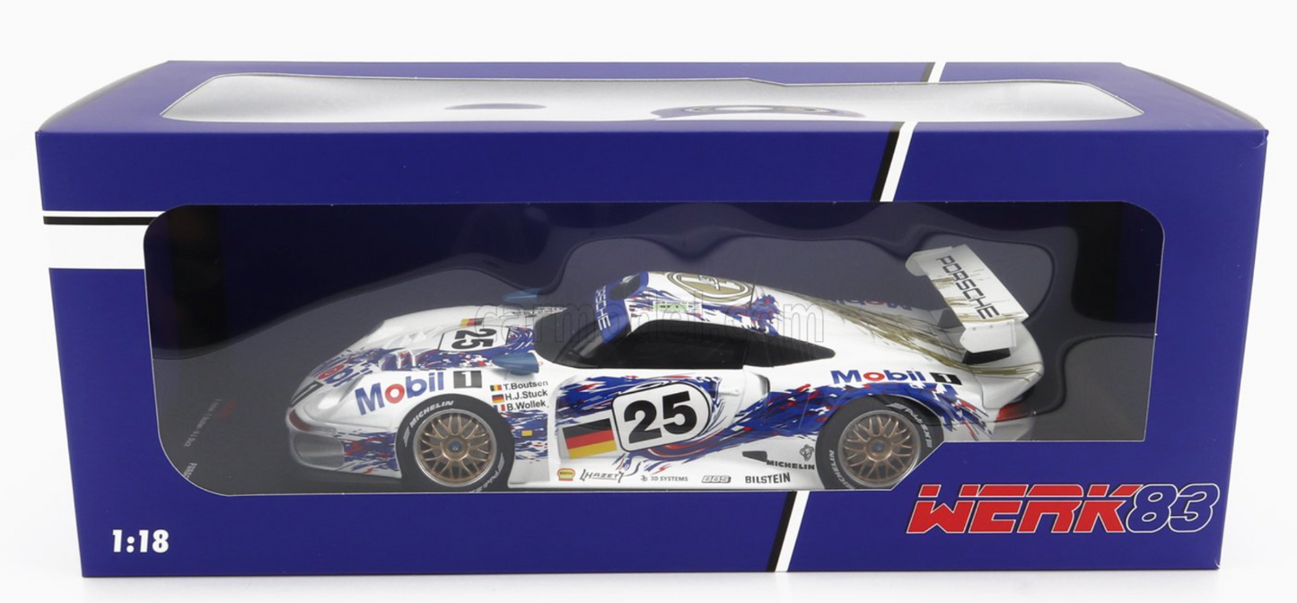 PORSCHE 911 GT1 LE MANS 1996 #25 1/18 SCALE DIECAST MODEL CAR BY WERKS 83